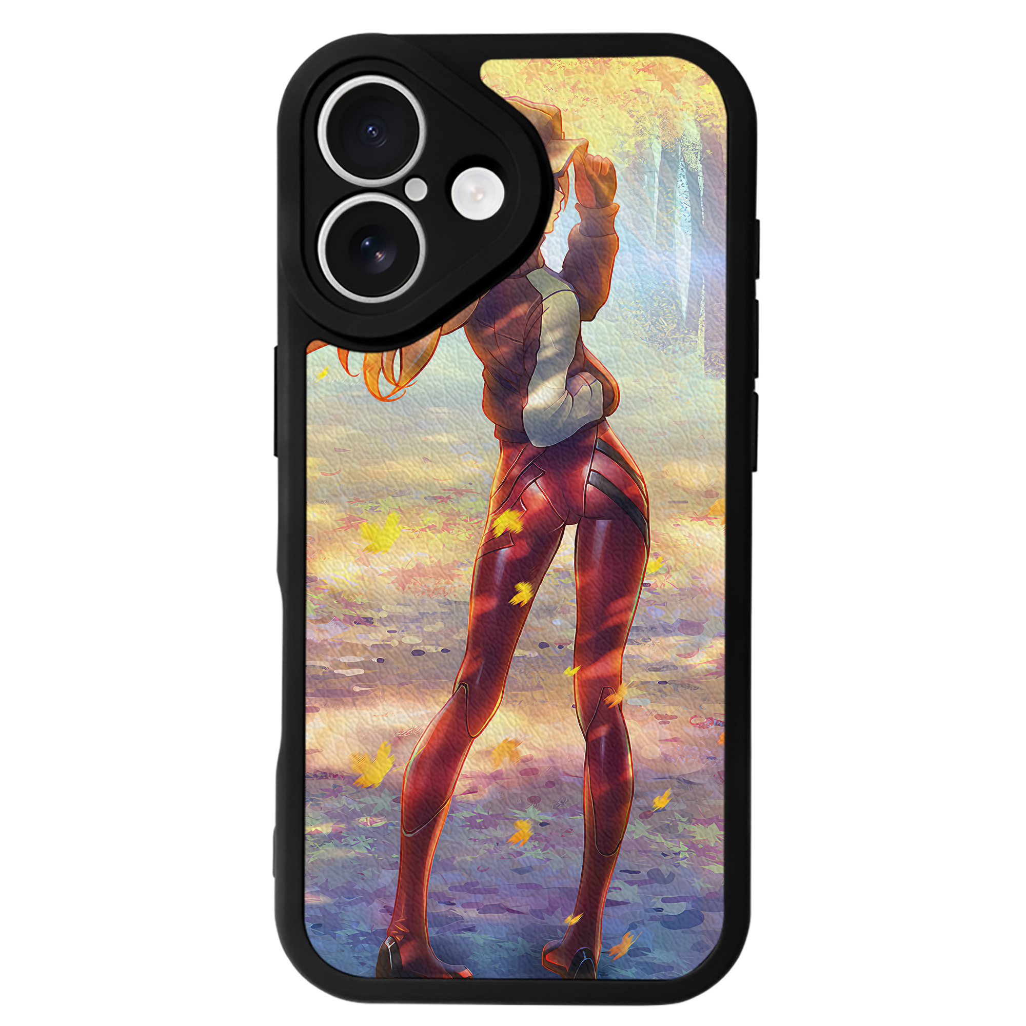 （画像用） EVA 新世紀エヴァンゲリオン 【iPhone 16シリーズ対応】シリコンスマホケース（レザー調） 材質：シリコン